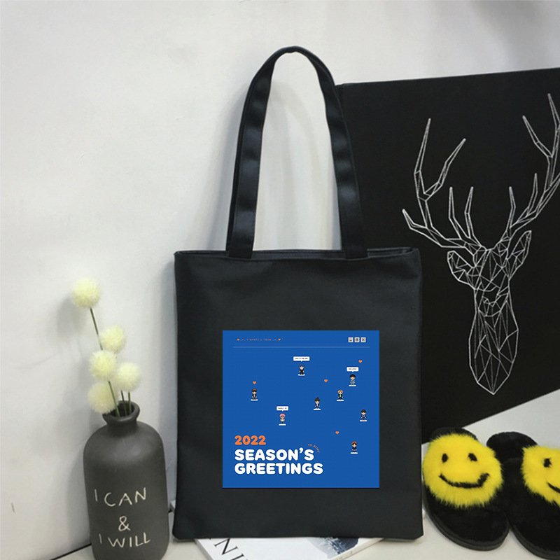 ATEEZ-bolsas de lona SEASON&#39;S GREETINGS para ATINY Hongjoong Seonghwa Yunho Yeosang Mingi Wooyoung Jongho, bolso de mano ligero, 2022