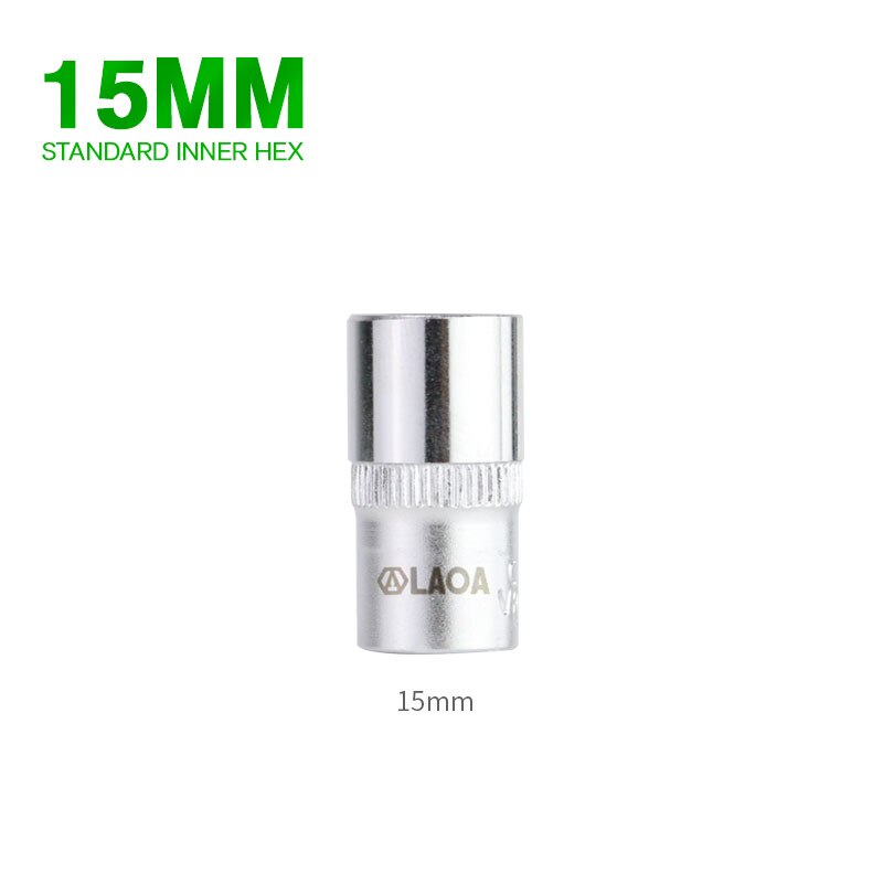 LAOA Metric 3/8 Hexagon Wrench Socket Set Socket Head Long and Short Socket Spanner Accessories 9-19mm: Hexagon 15mm