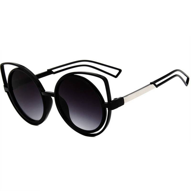 Cat eye solbriller damemærke twin-beam spejl solbriller vintage kvinde lentes de sol mujer solbriller  uv400