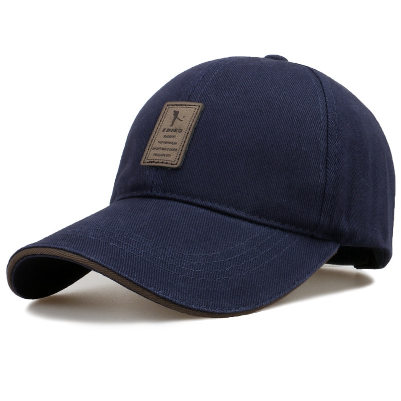 Mannen Verstelbare Baseball Cap Casual Leisure Hoeden Mode Jongen Snapback Hoed Caps: Navy