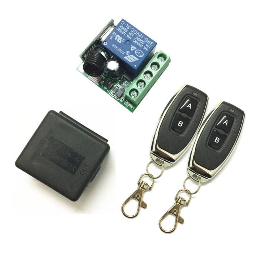 Universal Wireless Remote Control Switch DC12V 10A 433MHz Telecomando Transmitter with Receiver 433mhz remote control