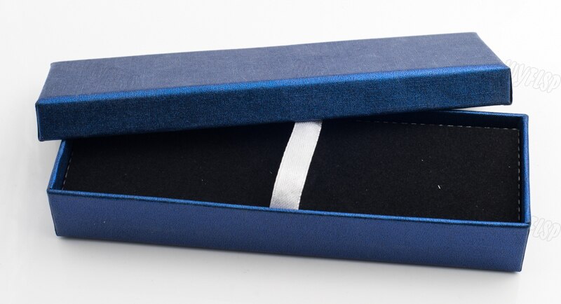 Caja de cartón duro de para bolígrafos, estuche de bolígrafo negro, azul y rojo para , suministros de papelería escolar, caja de