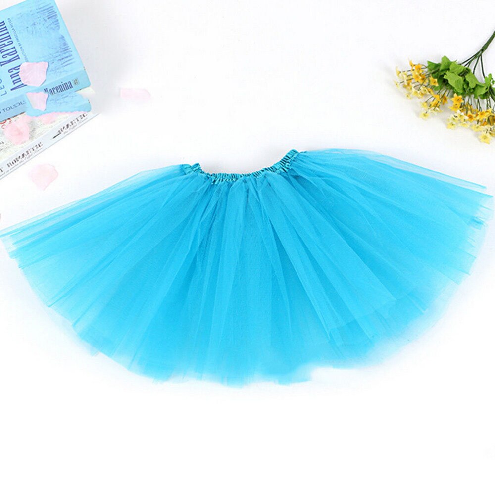 Kids Petticoat Clothes Summer Baby Girls Teen Chiffon Fluffy Pettiskirts Tutu Princess Party Skirts Ballet Dance Wear 1PC
