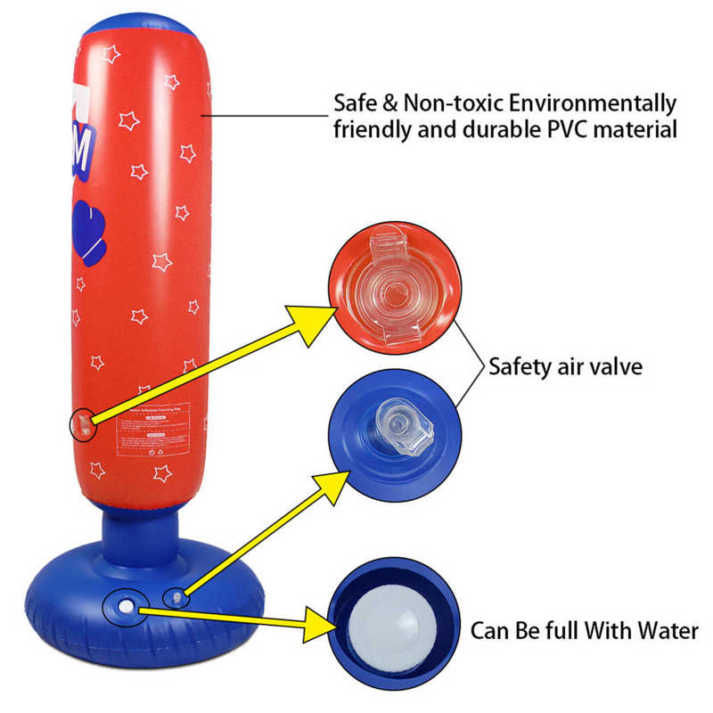 Punching SL003-12 PVC Inflation Punching Boxing Column Training Air Wall Barrier Inflation Punching Column Trainning Equipment