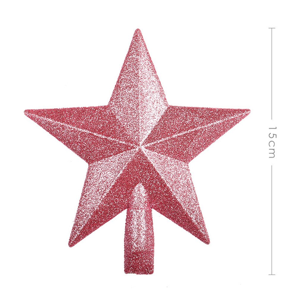 1Pcs Star Sparkle Unieke Charmant Glitter Ornament Home Decor Ster Boom Topper Voor Kerst Banket Xmas Tree Topper Decor a50