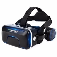 Shinecon Upgraded Z4 VR Large Viewing Immersive Experience Vr box 3D Virtual Reality Glasses with Stereo Headphone with gamepad