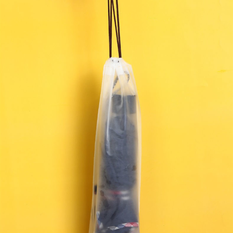 Paraplu opbergtas Doorschijnend plastic Waterdicht Anti-vuil Parapluhoes Herbruikbare draagbare tassen met trekkoord Thuisopslag
