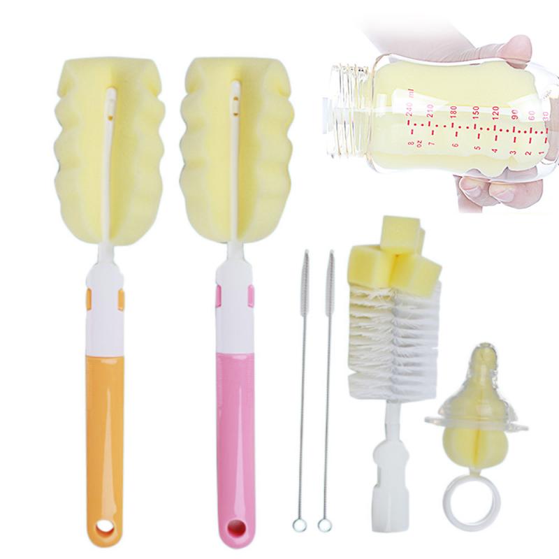 5/2/1 stück Baby Nippel Pinsel Reinigung Werkzeug Schwamm Pinsel einstellen Baby Flasche Nippel Stroh Pinsel einstellen Küche Tasse reinigung Werkzeug