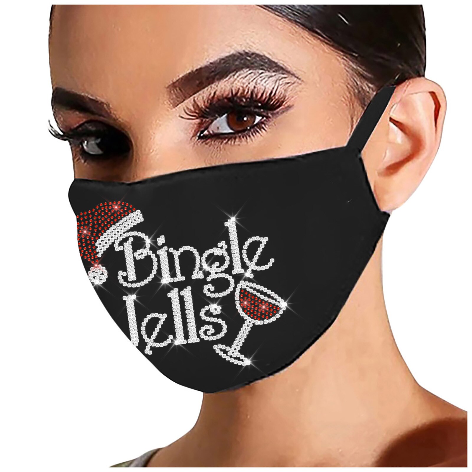 Mascarilla navideña de alce, adornos navideños para el hogar, adorno de Navidad, de Navidad, Año ,