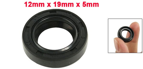 UXCELL Spring Loaded Metric Rotary Shaft Tc Oil Seal Double Lip 12X19x5mm