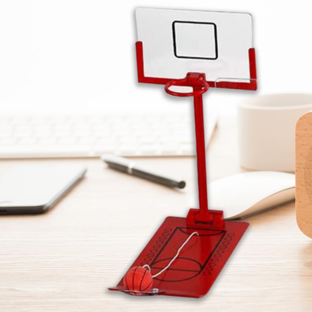 Przydatna składana zabawka robić koszykówki lekki stół robić koszykówki stabilny relaks emocja mini koszykówka obręcz strzelanie stojak zabawka