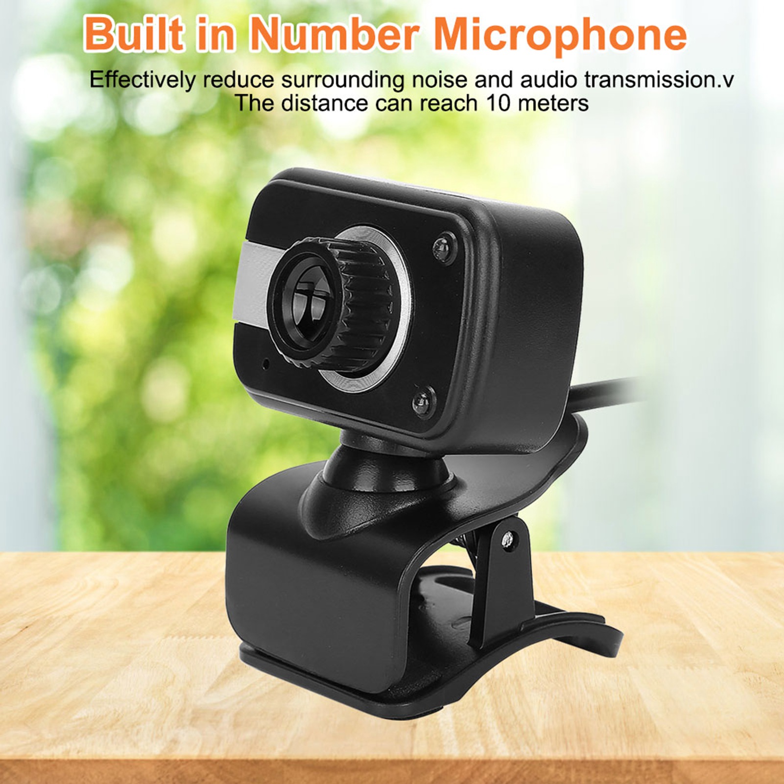 Protable USB Webcam with MIC 0.3MP 360 Degree Rotation for MSN / ICQ Night Vision for Laptop PC Zoom Skype Plug Play Clip Mount