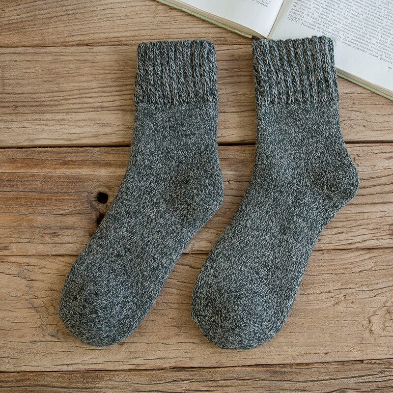 Calcetines de lana resistentes al frío para hombre, medias gruesas de terciopelo, súper gruesas y cálidas, de tubo, de Cachemira, para invierno del Norte: BF0104