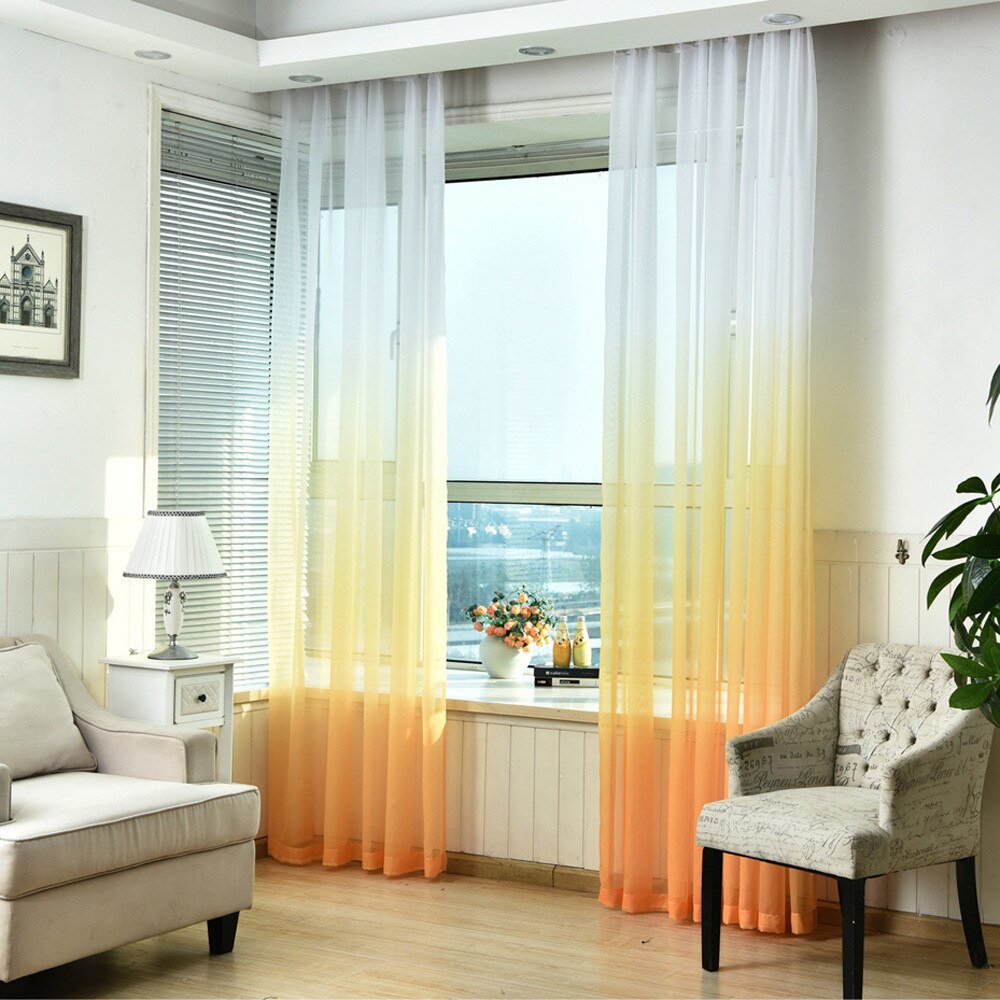 Schabracken Tüll Schleier Tür Fenster Vorhang Drapieren Tafel schier Schal Teiler Für Wohnzimmer sterben Zimmer Vorhänge Dekorative #008