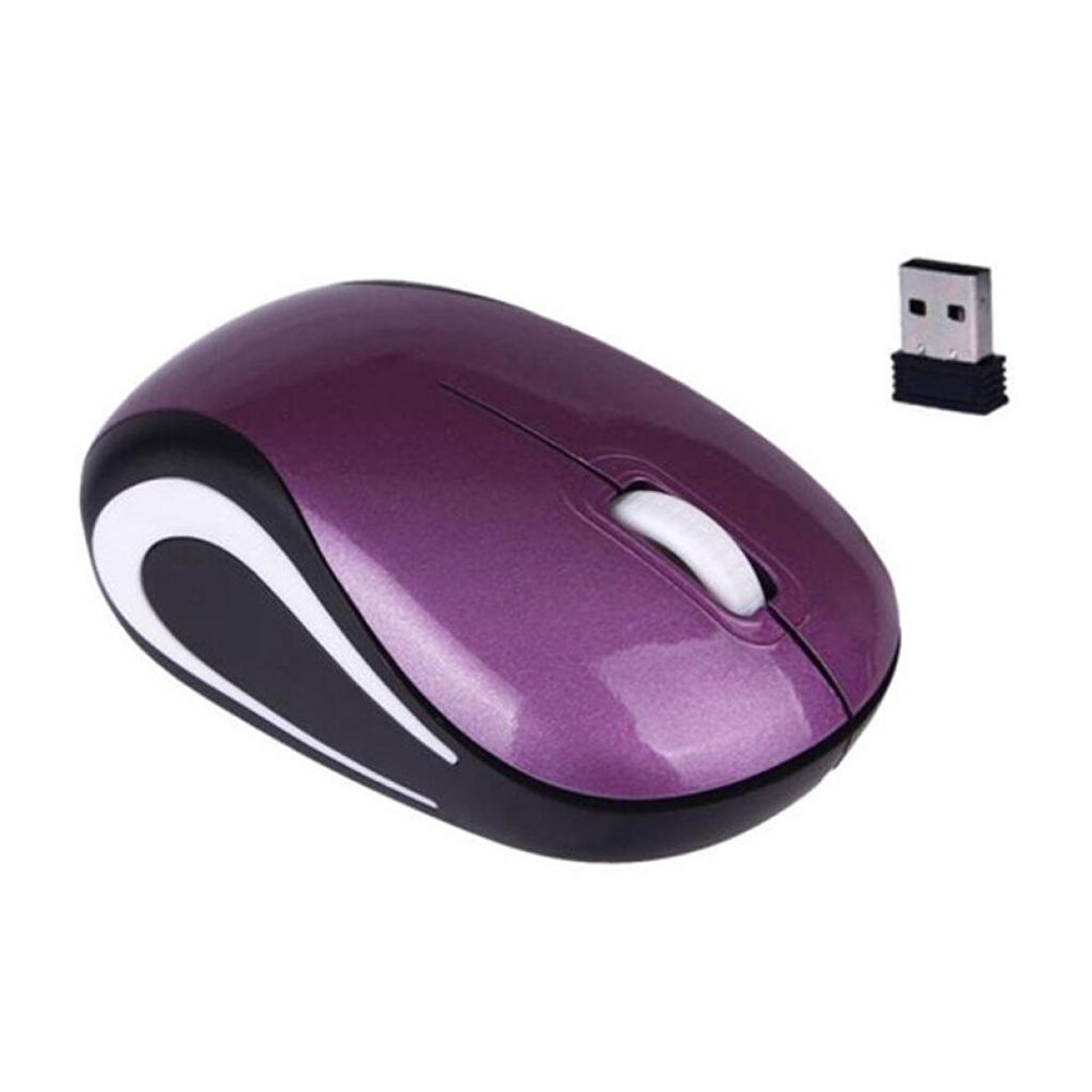 Maus Raton Gaming 2,4 GHz Drahtlose Maus USB Empfänger Pro Gamer Für PC Laptop Desktop-Computer Maus Mäuse Für Laptop computer: Lila