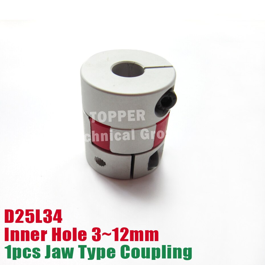 Jaw Flexible Coupling Plum Coupler Diameter=25mm Length=34mm coupling cnc