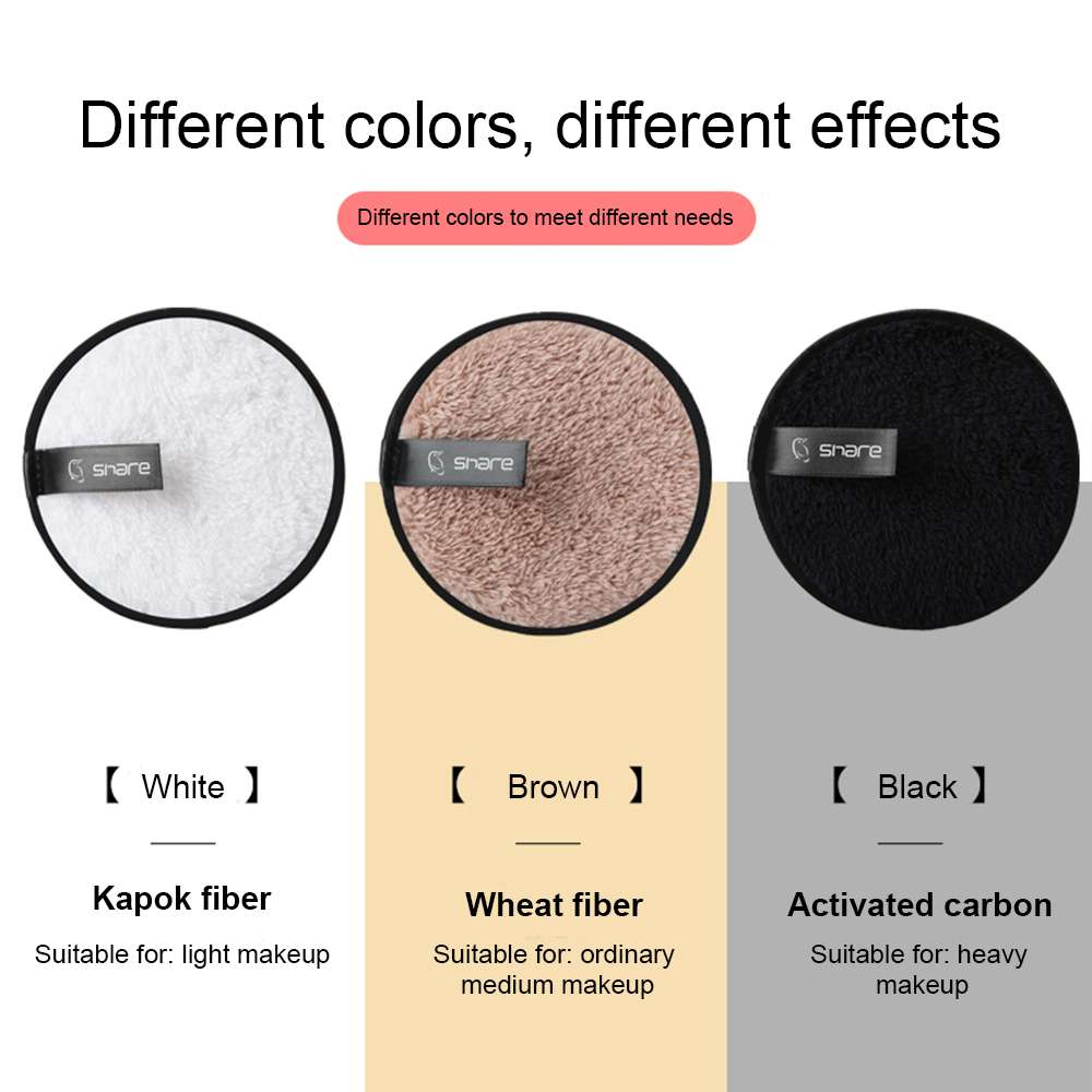 Mikrofiber makeupfjerner svamp ansigtsrens håndklædepude genanvendelig blød våd svamp ansigtspuff makeup klud klud skønhedsværktøj: Våd svamp 3 stk