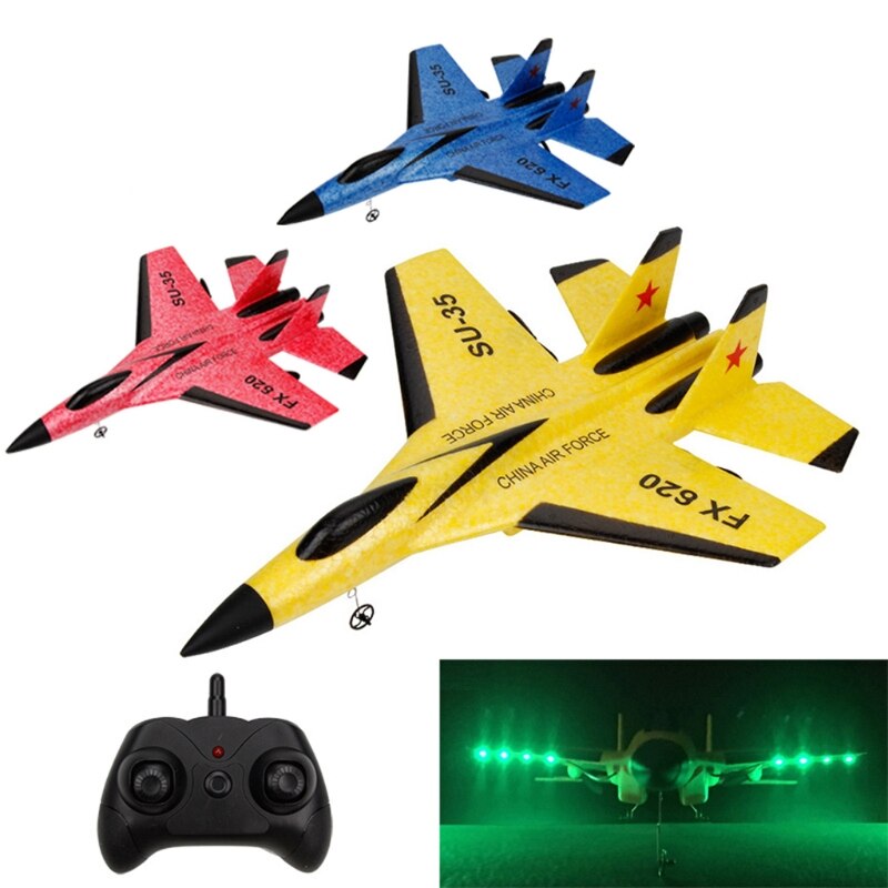 Flexible R/C Aircraft EPP Foam RC Realistic SU35 Fighter for Elementary Aeromodelling Long-Endurance Kids Favor