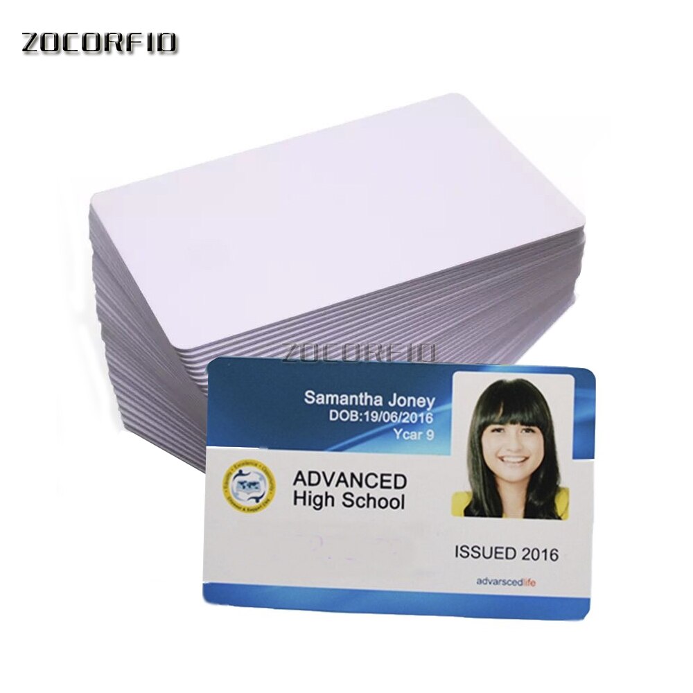 100pcs/lot Pvc Plastic Cards Plastic Business Cards Stamping Double-Sided Printing Plastic Card Plastic Membership Card