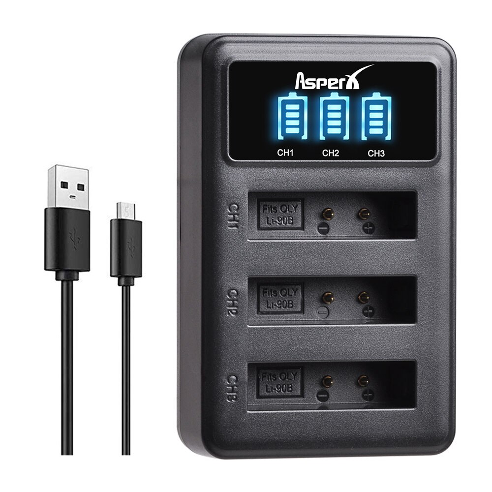 3 × 1500mAH Li-90B Li 90B Li-92B bateria aparatu + doprowadziło 3-portowa ładowarka robić Olimpiada XZ-2 SH-50 SH-1 SP-100 wytrzymała TG-1 TG-2 TG-3 TG4: 1 ładowarka