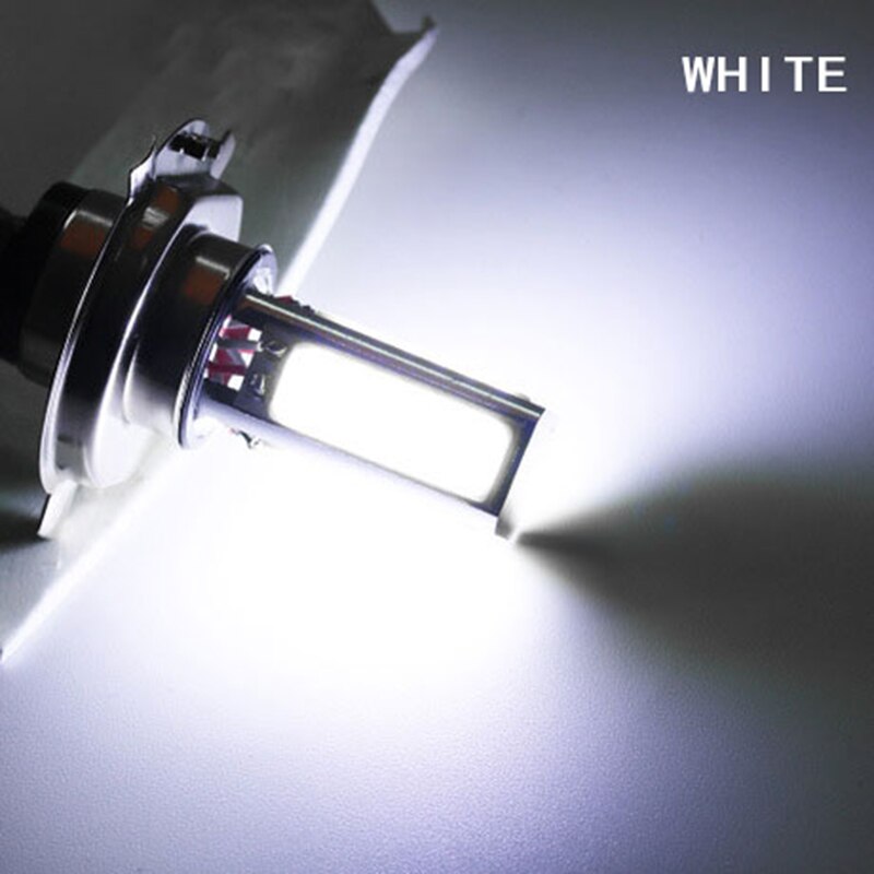 1Pcs Led Motorfiets Koplamp Lampen Cob 20W H4/BA20D/P15D 600LM 12V Motorfiets Elektrische Voertuig koplamp Lampen