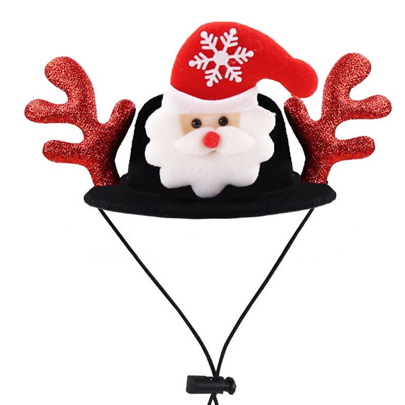 Imixlot Kerst Pet Hoed Santa Elanden Decoratie Ronde Hoed Hond Kat Kerst Party Kostuum Acessories