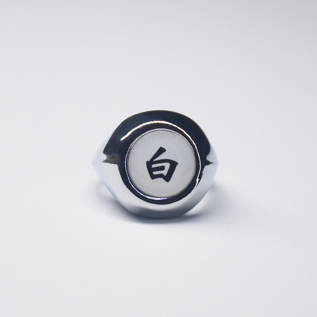 Anillo luminoso de Cosplay de Naruto de Anime japonés, anillo Akatsuki, accesorios de anillo para hombre, accesorios de decoración para dedo, Anillos Akatsuki Itachi: Naranja
