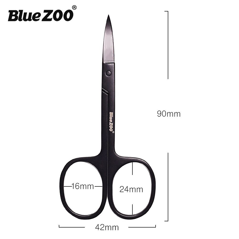 Tijeras para cejas, pestañas y cejas recortador de, tijeras para el pelo de la nariz, tijeras de manicura de acero inoxidable, cortador, herramientas para maquillaje de uñas