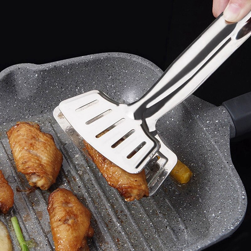 Kitchen BBQ Bread Utensil Set Stainless Steel Barbecue Tong Fried Steak Shovel Fried Fish Shovel Clamp Kitchen Bread Meat Clamp