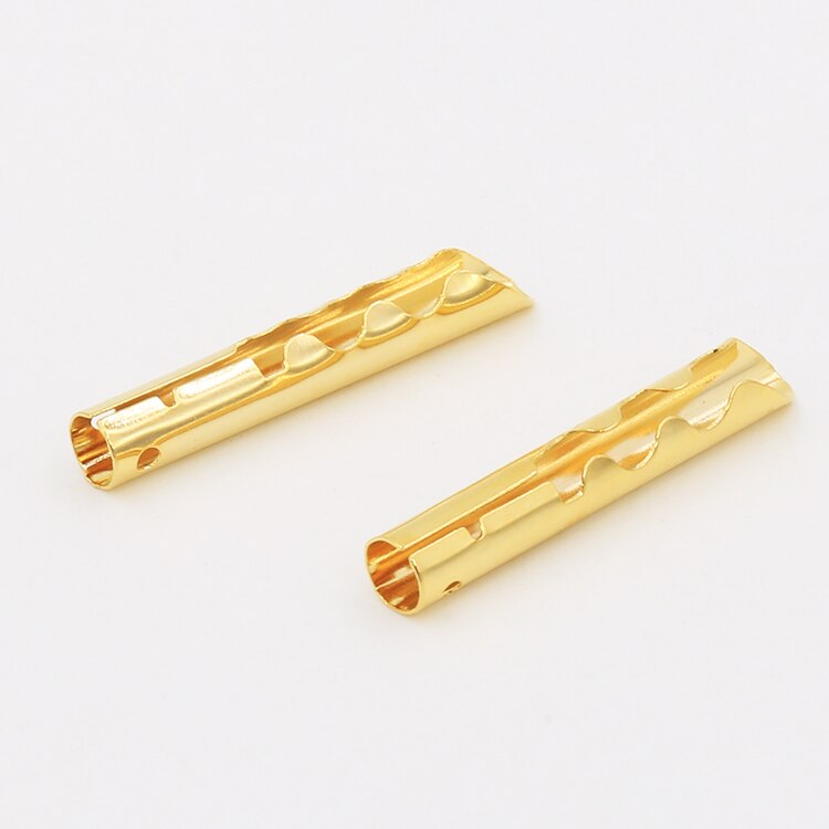 12 stücke VB432G Gold Kupfer Audio- BFA Z-Typ 4mm Bananen Stecker Lautsprecher Kabel Stecker