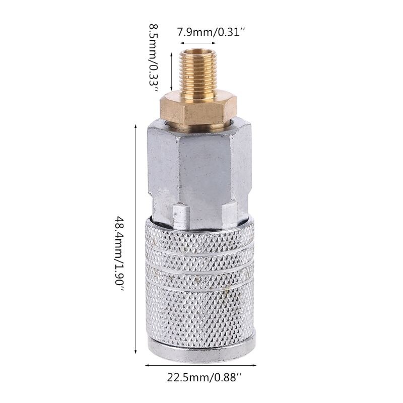 Tire Quick Coupler Air Chuck Car Air Pump Thread Nozzle Adapter Compressor