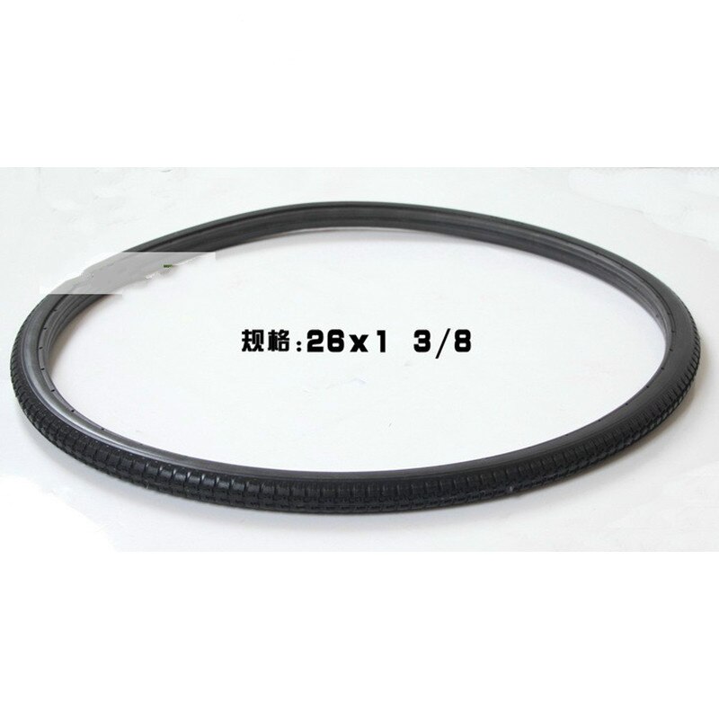 26*1 3/8 Black MTB Solid Fixed Gear Road Bike Tire Bicycle Tire Cycling Tubeless Tyre 26X1.375 Tire Bicycle Tires Bike Tire 26