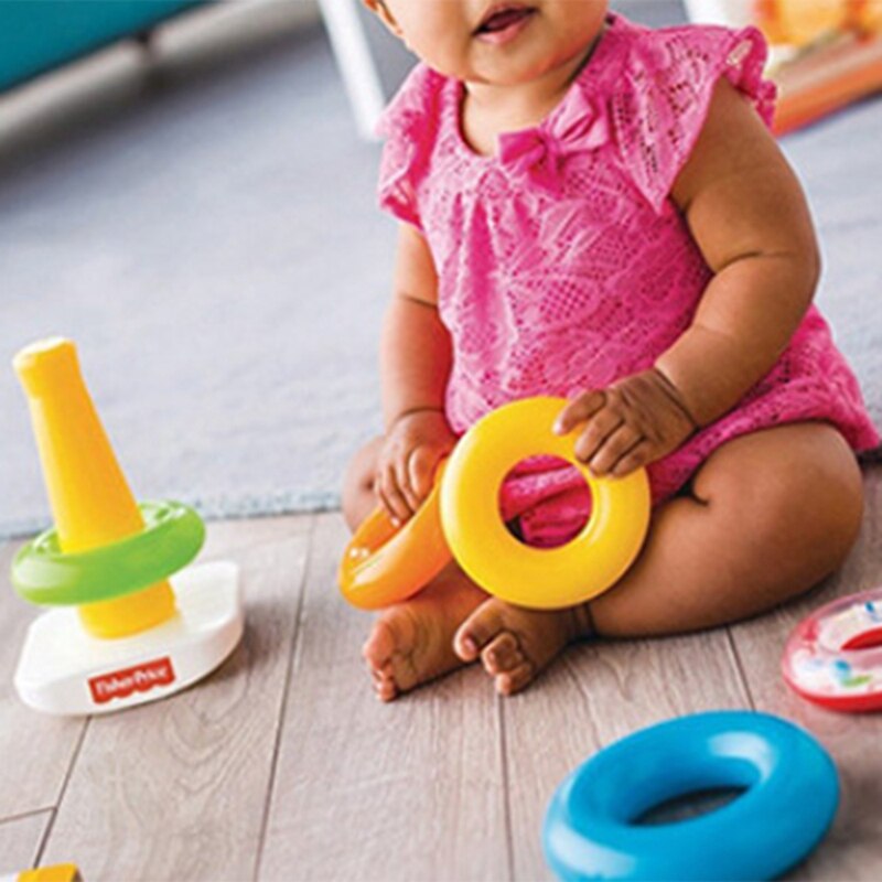 Babyspielzeug 6 monate 12 regenbogen-stapelringe, spielzeug zur frühkindlichen entwicklung für babys und kleinkinder, spielzeug für jungen
