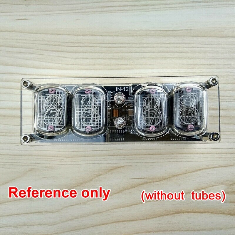 4-Bit Glow Tube Clock Nixie Clock Led Backlight F/ In-12A In-12B