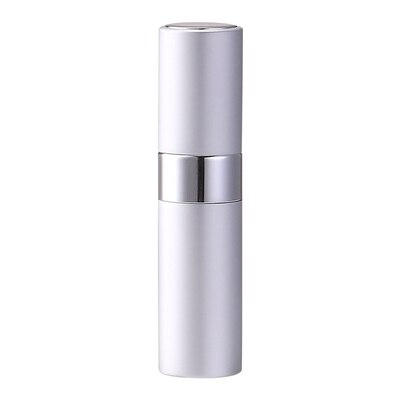8ml draagbare parfumflesjes van metaal en aluminium, cosmetische sprayflesjes voor op reis, parfumflesjes van glas: Zilver