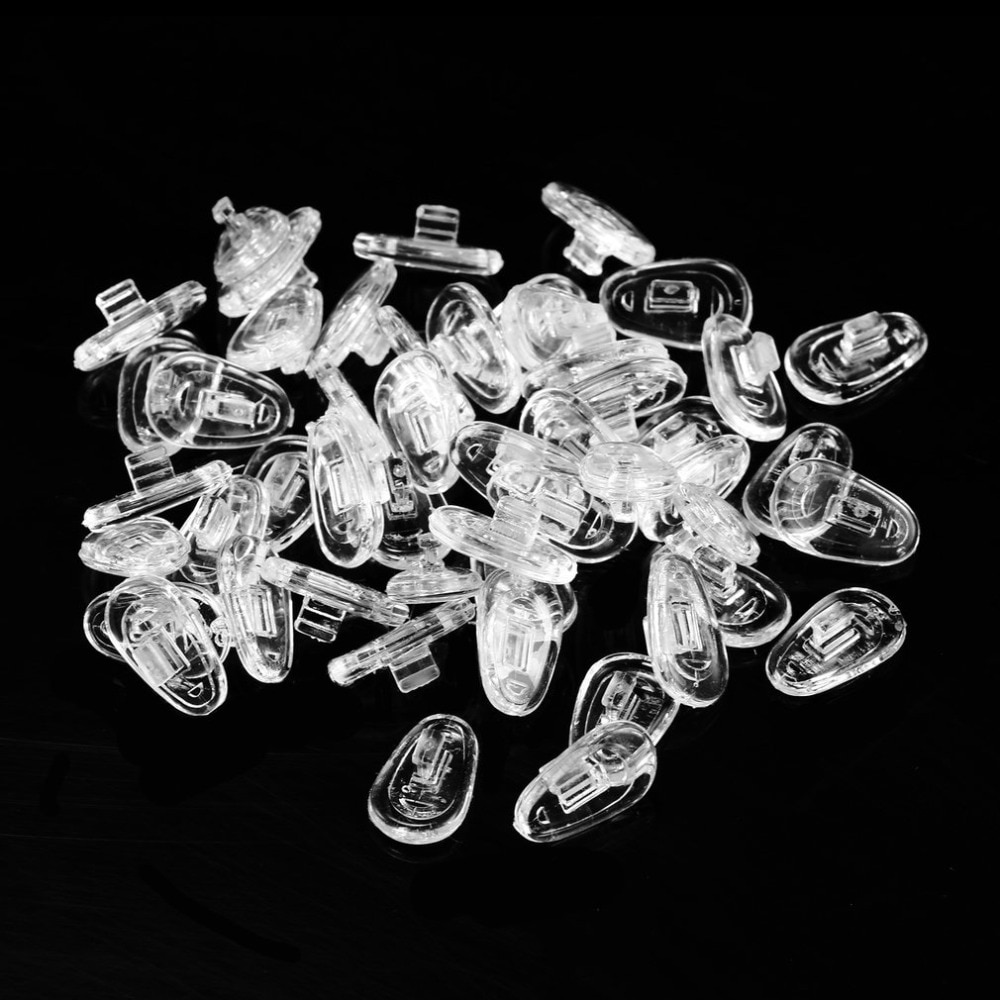 Almohadillas de silicona para nariz, 25 pares, 13mm, almohadillas para la nariz con tornillo, herramienta de reparación de almohadillas para anteojos, accesorios para gafas de sol