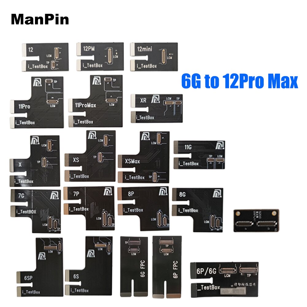Flex Cable For iPhone 12 Pro MAX Mini 11 XS X 8 7 6S Plus DL S200 LCD Screen Tester Ambient Light Sensor True Tone 3D Touch