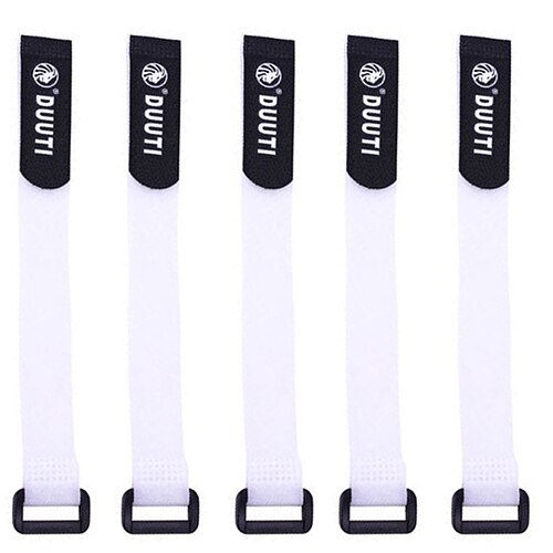 Correas de Velcro ajustables multifuncionales para bicicleta de montaña, accesorios para bici, 10 Uds.: Blanco