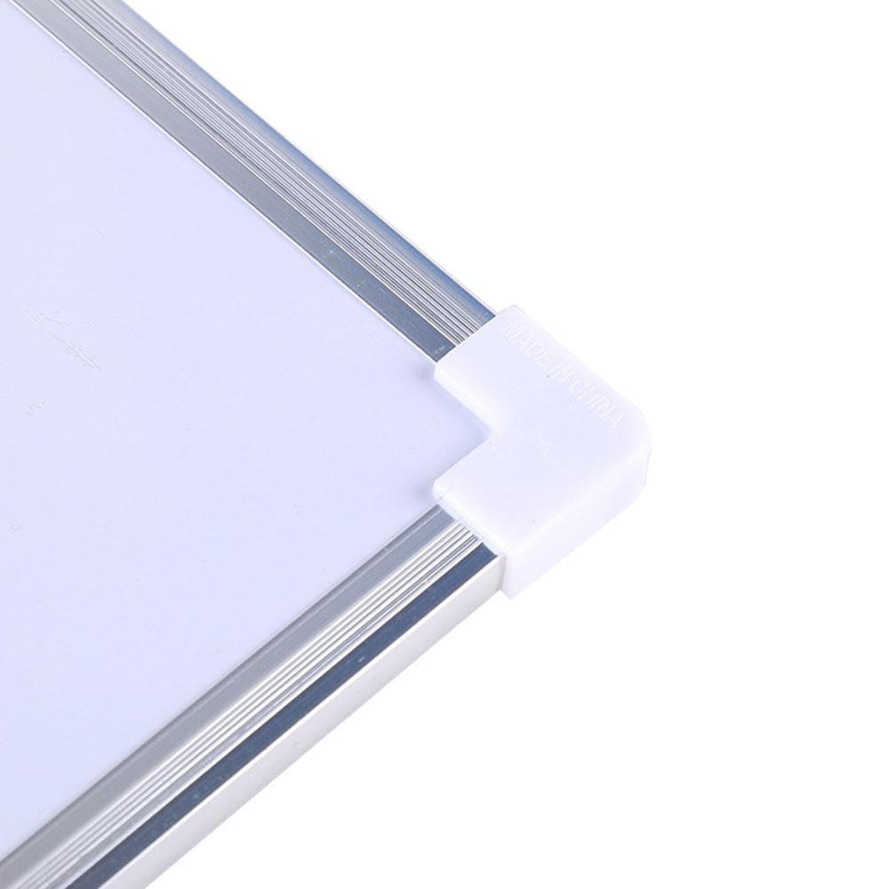 Pizarra blanca magnética de doble cara para oficina y escuela, bolígrafo de borrado en seco, imanes, botones, escritura, N9N4