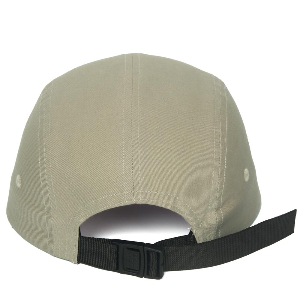 DongKing 5 Panels Cap Short Brim Hat Flat Bill Cotton Blank Camping Hats Solid Colors Low Crown Classic Adjustable