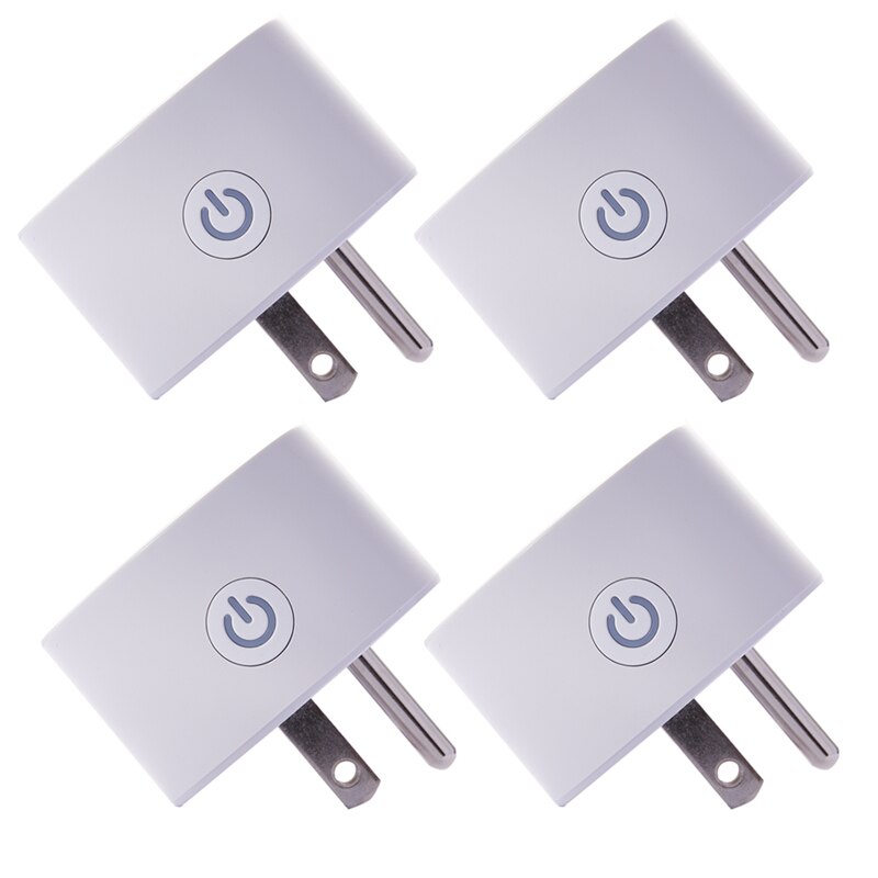 Wifi Smart Plug EU/US Smart Socket Smart Timer 16A Wifi Plug Voice Control Work With For Siri Alexa Google Assisitant: 4Pcs US
