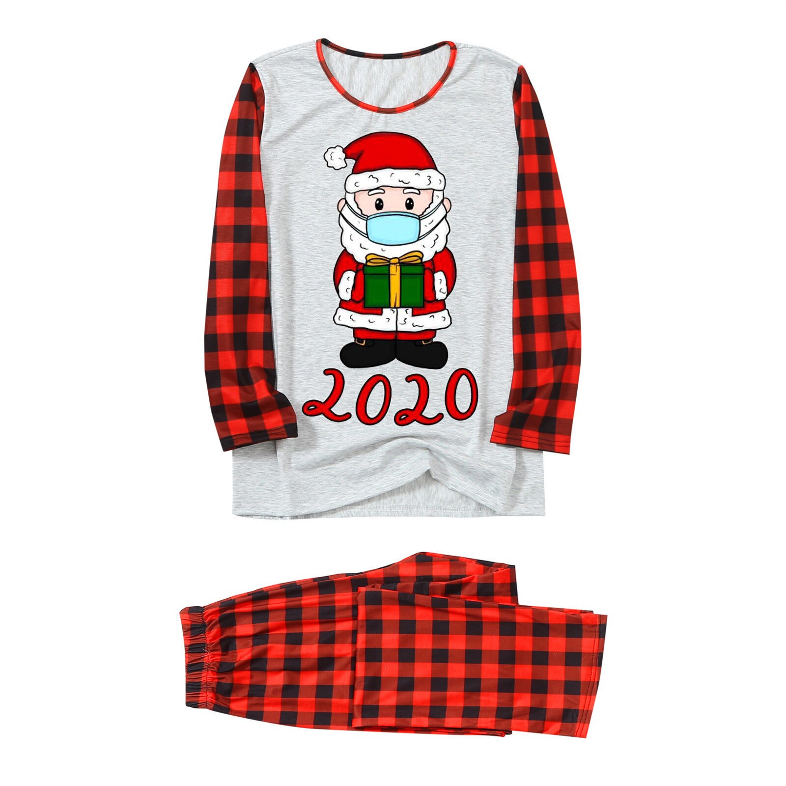 Een Stuk Set Kerst Thema Pyjama Mannen Papa Familie Kerst Pyjama Bijpassende Mode Toevallige Nachtkleding Set