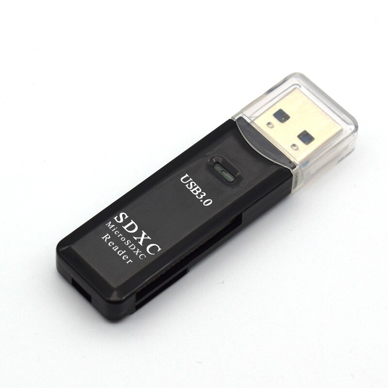 Usb3. 0 Card Reader SD + TF-in-Universal Card Reader Support 128G: Black
