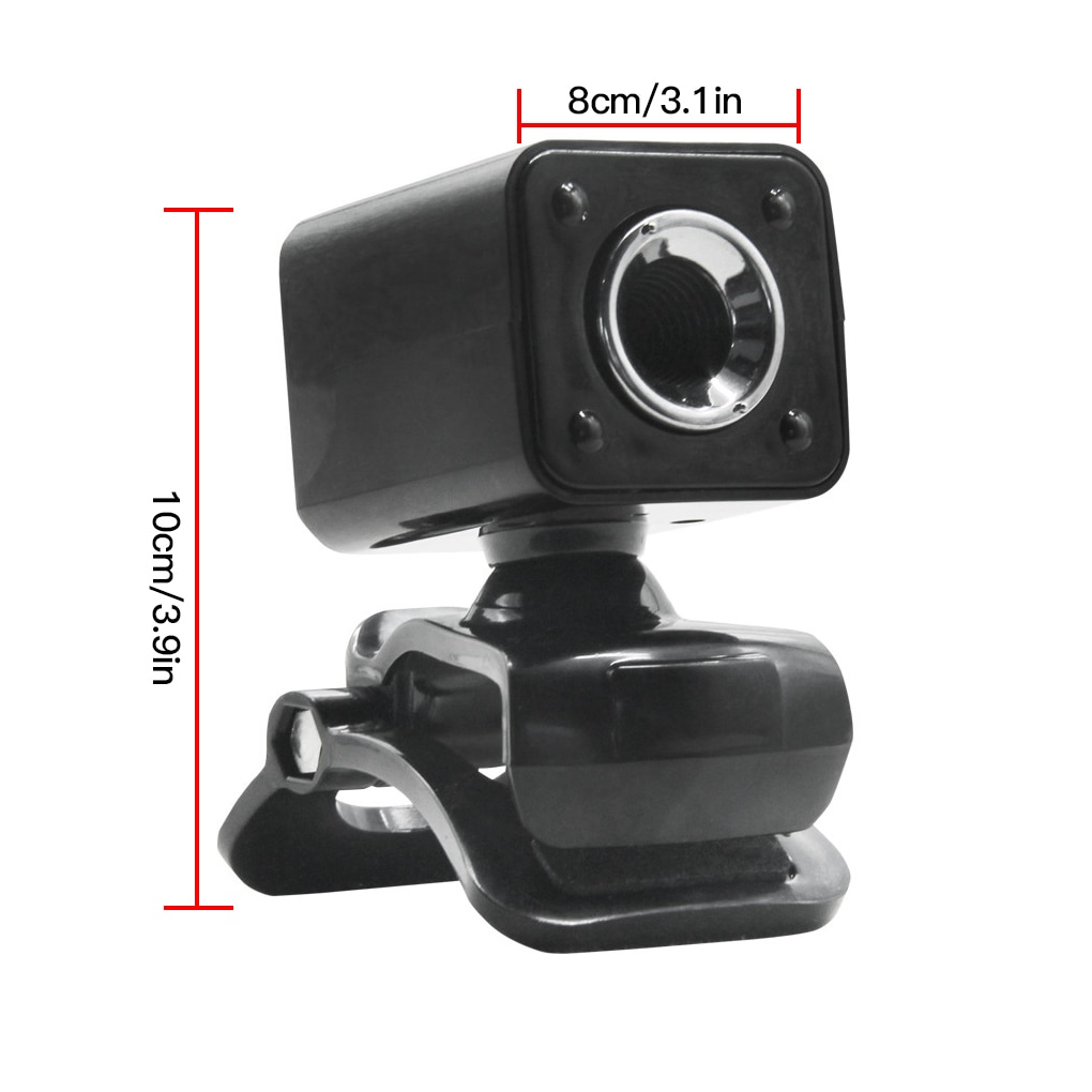 HD Webcam with Microphone Night Vision Webcam for Computer Laptop Adjustable TV Camera