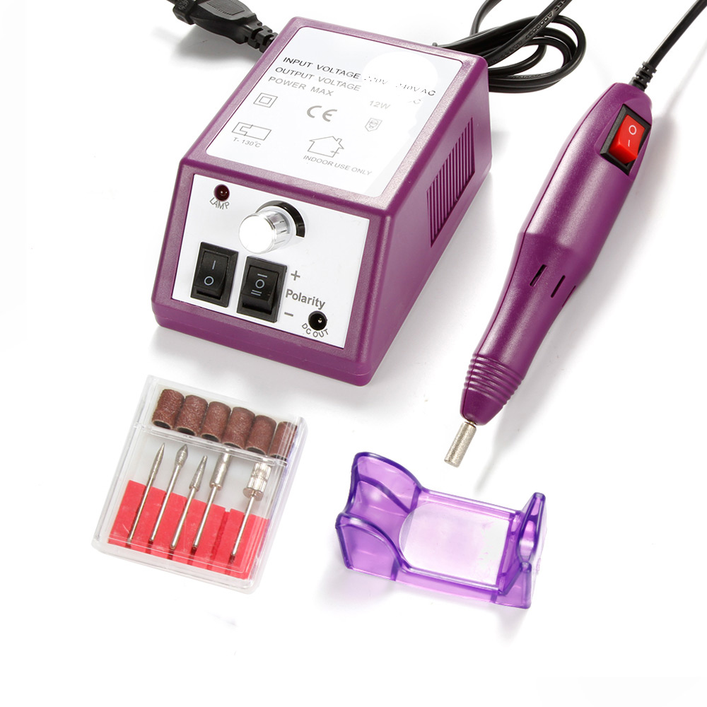 Electric Apparatus for Manicure Gel Varnish Remover Nail Drill Bits Set Milling Cutters 20000RPM Pedicure Machine Sanding File: MJ1446PEU / EU