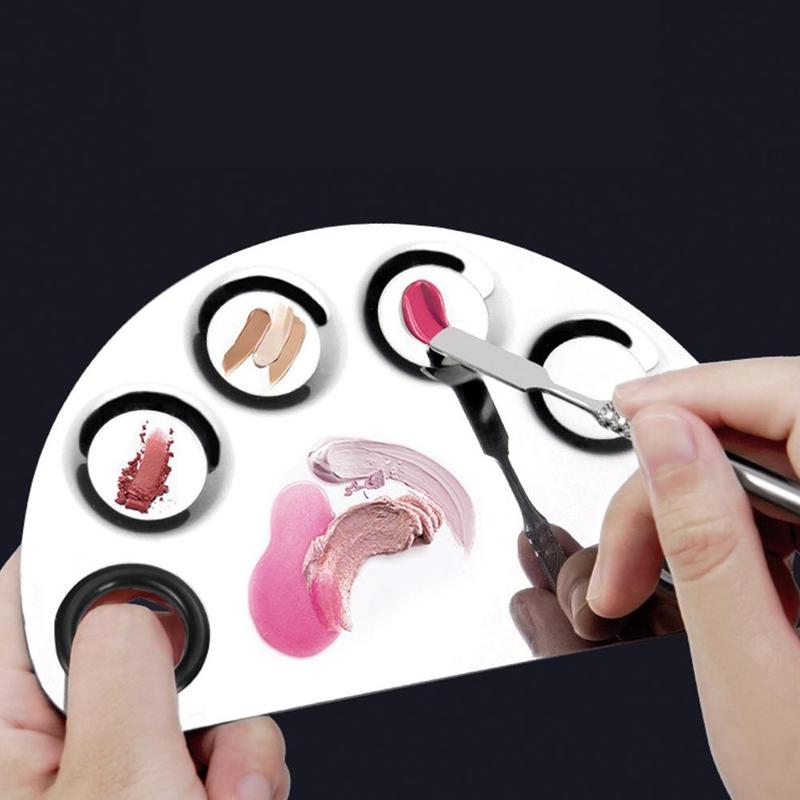 Rustfrit stål maling palette acuarelas profesionales kunst levering rustfri pakke akvarel maleri palette inkluderer stee  p6 k 2