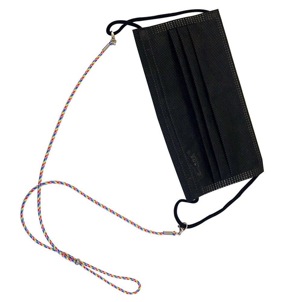 2 uds. Mascarilla cuerda soporte cordón longitud ajustable mascarilla cadena para mujeres cuello cadena accesorios collares Correa soporte para niños seguridad