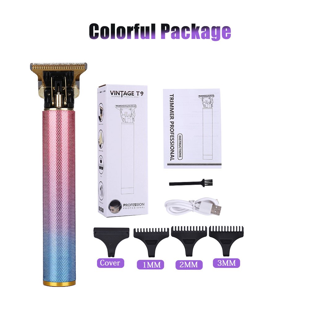 Electric Cutter Clipper Hair Chargeable Mower Trimmer Beard Shaver Portable Hairstyle Haircut Machine Cutting Men: Colorful