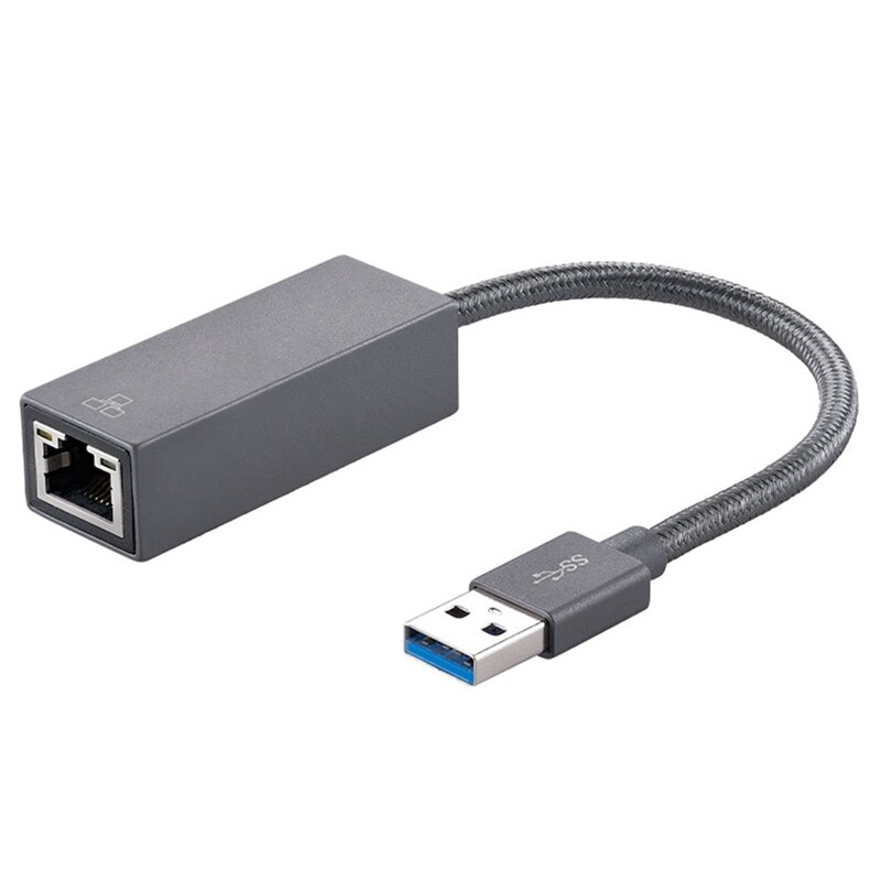 Driver-Free Network Adapter USB 2.5G Ethernet Adapter USB3.0 To RJ45 LAN Network Adapter 2500Mbps For Computer: Default Title