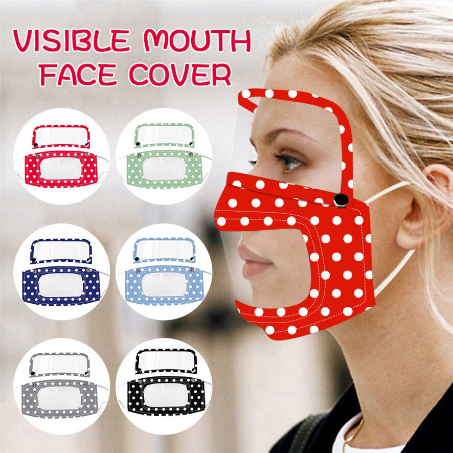 Vrouwen Transparant Lip Visuele Shield Splash Plastic Gezichten Schilden Screen Spare Vizieren Voor Smile Clear Gezichten Bescherming